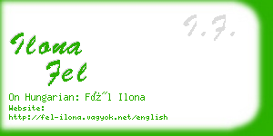 ilona fel business card